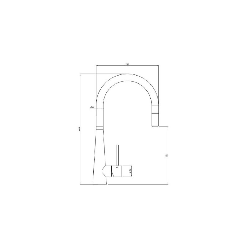 Mitigeur BRADANO Alento douchette Inox