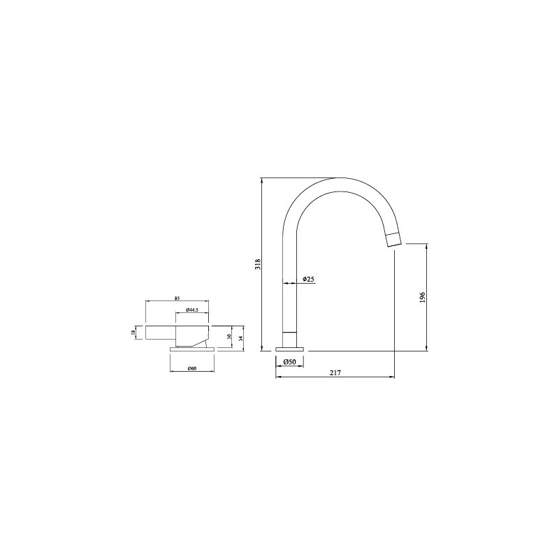 Mitigeur BRADANO CENO Inox