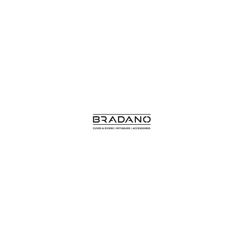 Evier Bradano - Bradanit 51 - Noir, Gris, Blanc, Moka, Lin