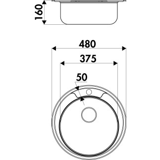 Cuve Luisina INOX 37 Ronde