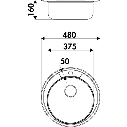 Cuve Luisina INOX 37 Ronde