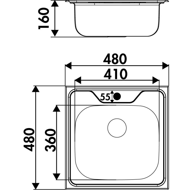 Cuve Luisina INOX 36