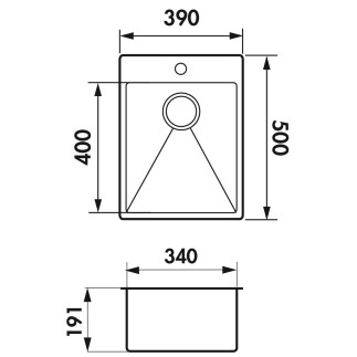 Evier Luisina VIBRATO 34