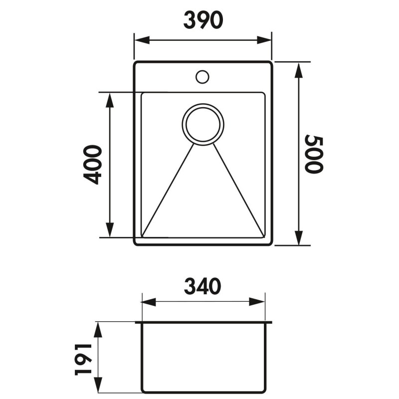 Evier Luisina VIBRATO 34