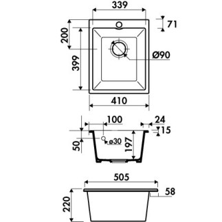 Evier Luisina CONSTANCE I