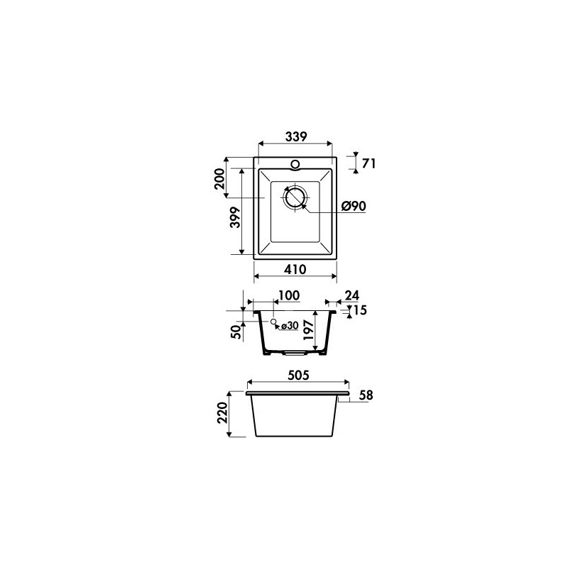 Evier Luisina CONSTANCE I