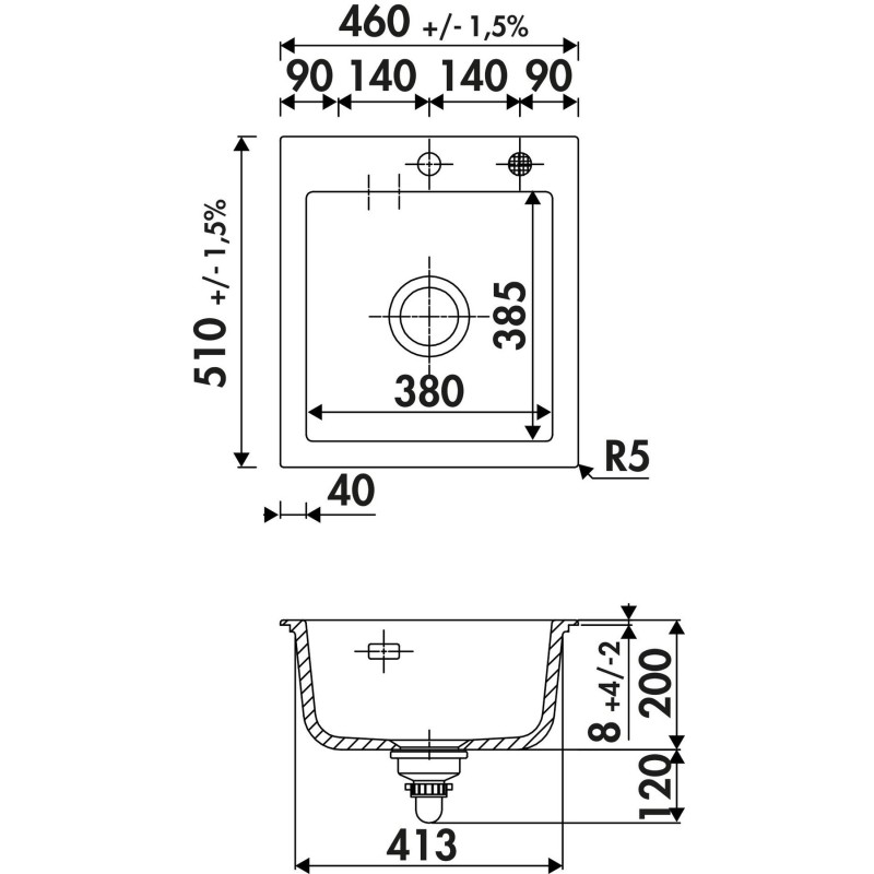 Evier Luisina SUCCES 38