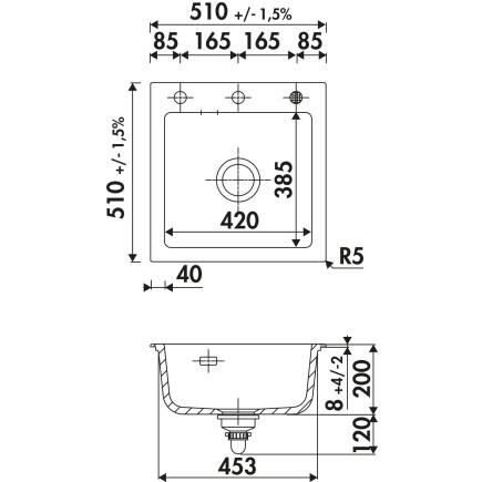 Evier Luisina SUCCES 42