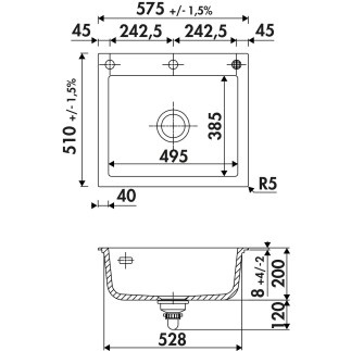 Evier Luisina SUCCES 49