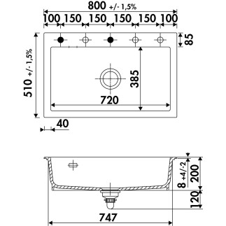 Evier Luisina SUCCES 72