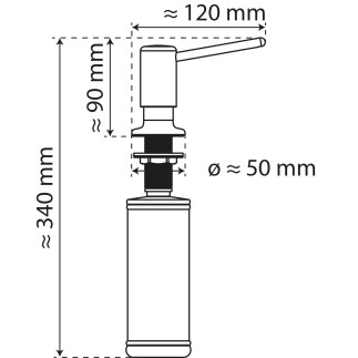 Distributeur de savon encastrable